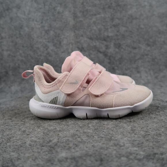 Nike Shoes Toddler 10 Sneakers Free Run 5.0 Double Strap Easy On Pink Sport Kids - Picture 1 of 11